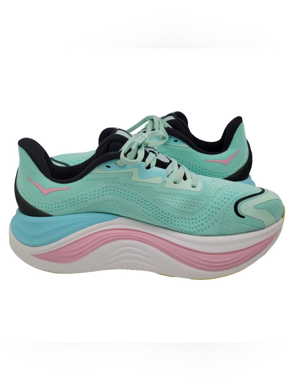 Hoka Women's Skyward X Running Shoes Mint Fluorite Blue Spark Size 8B - Picture 4 of 11
